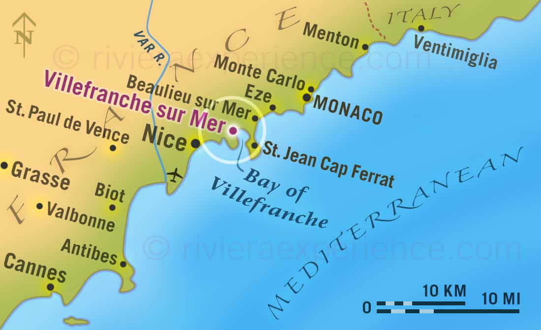 Map of the South of France